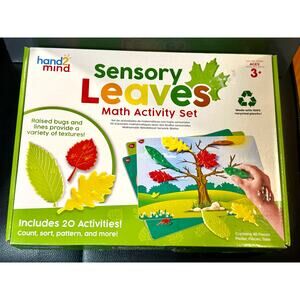 Sensory Leaves Math Activity Set Pattern Play Shape Puzzle Math Counters Sorting
